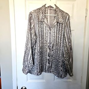 Silver dress shirt